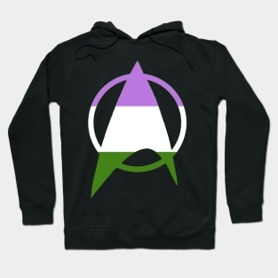 Genderqueer Starfleet Pride Hoodie